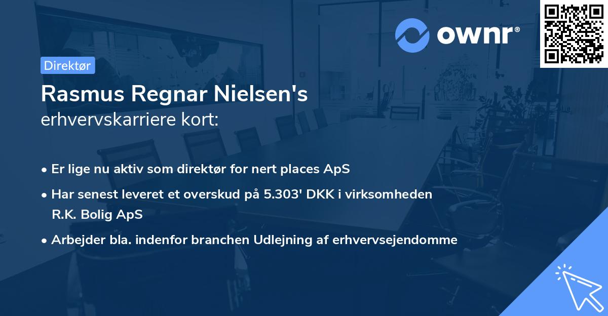Rasmus Regnar Nielsen's erhvervskarriere kort