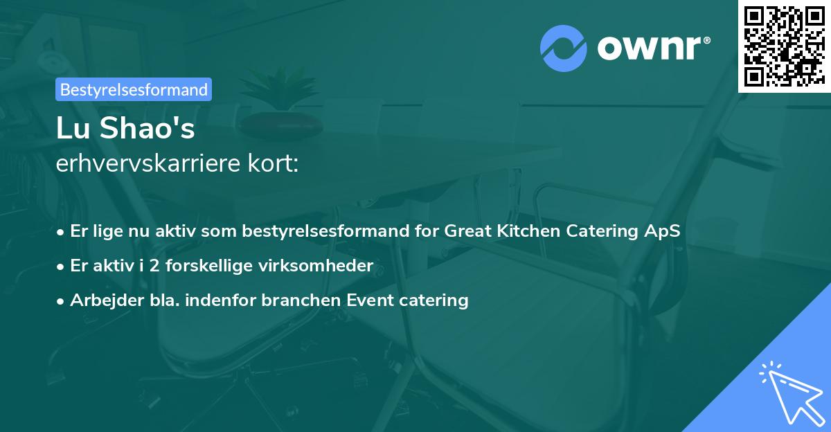 Lu Shao's erhvervskarriere kort