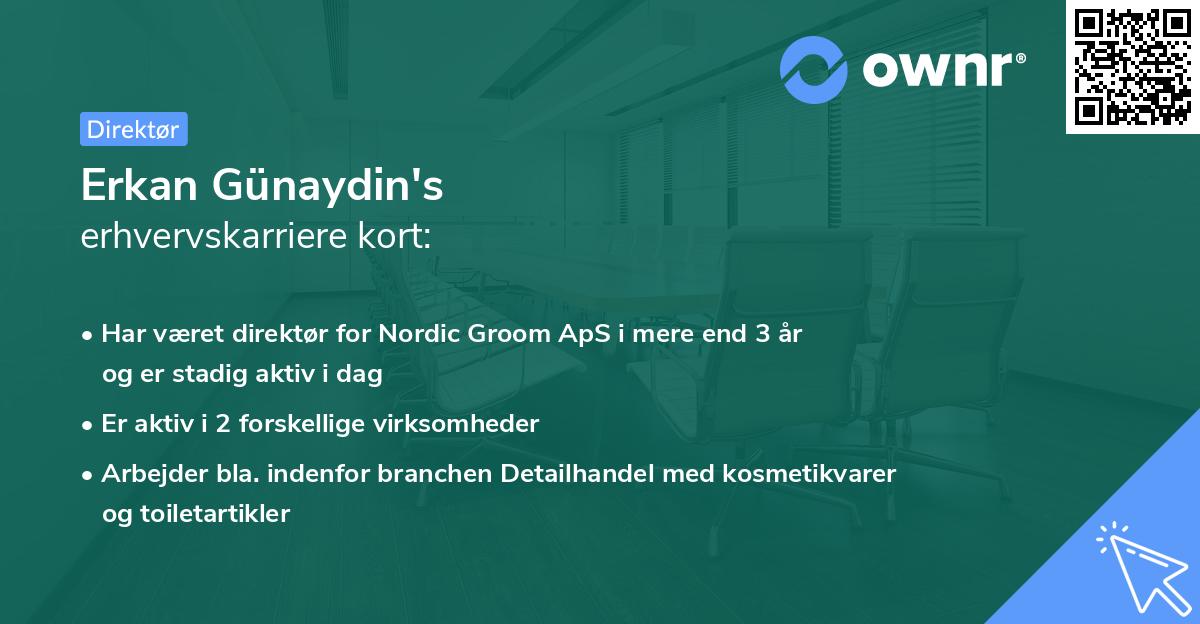 Erkan Günaydin's erhvervskarriere kort