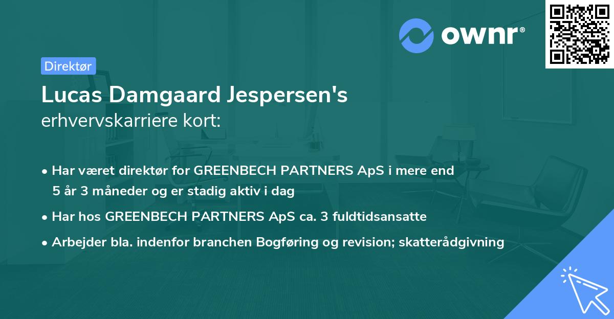 Lucas Damgaard Jespersen's erhvervskarriere kort
