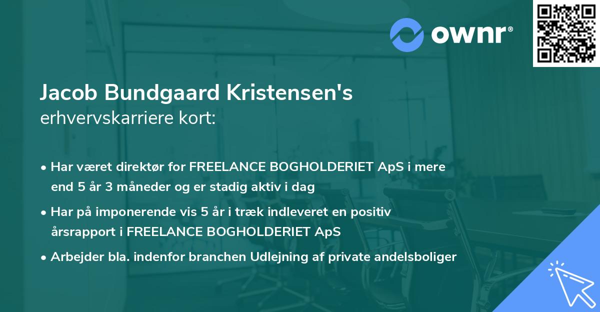 Jacob Bundgaard Kristensen's erhvervskarriere kort