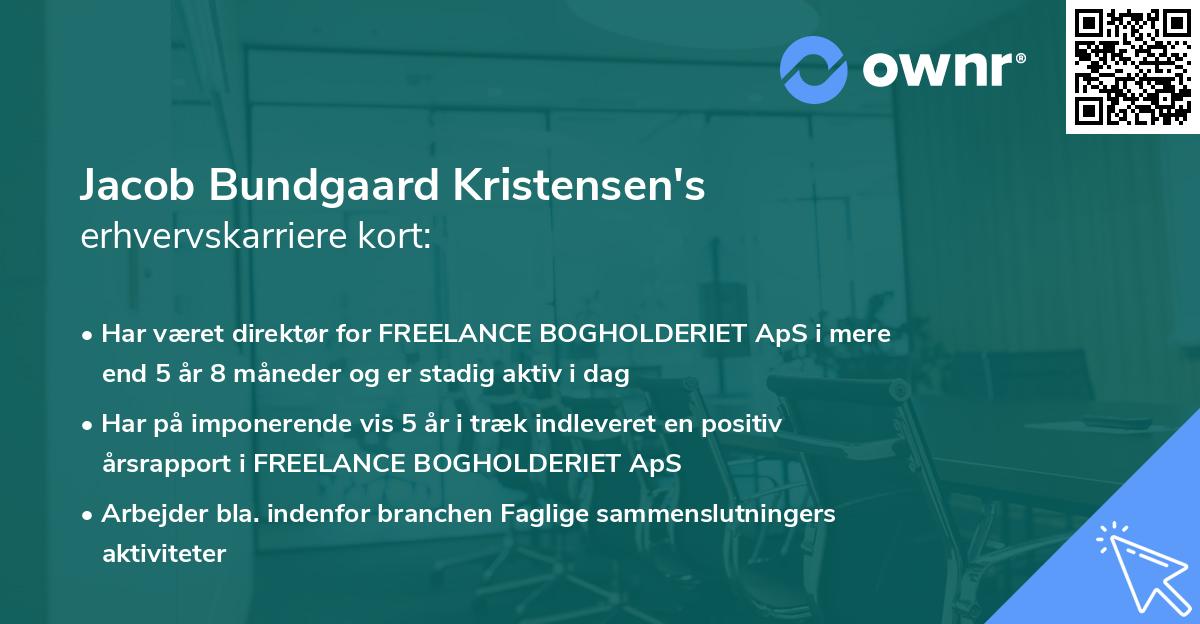 Jacob Bundgaard Kristensen's erhvervskarriere kort