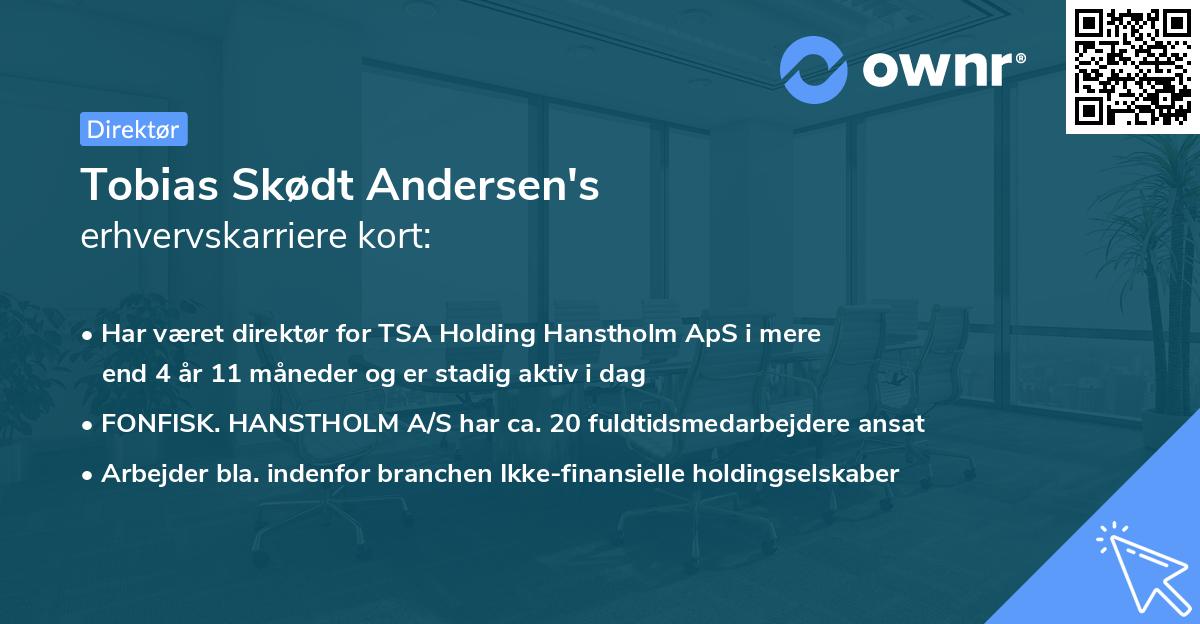 Tobias Skødt Andersen's erhvervskarriere kort