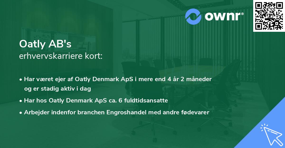 Oatly AB's erhvervskarriere kort