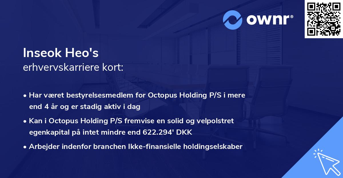 Inseok Heo's erhvervskarriere kort