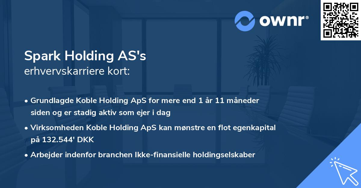 Spark Holding AS's erhvervskarriere kort