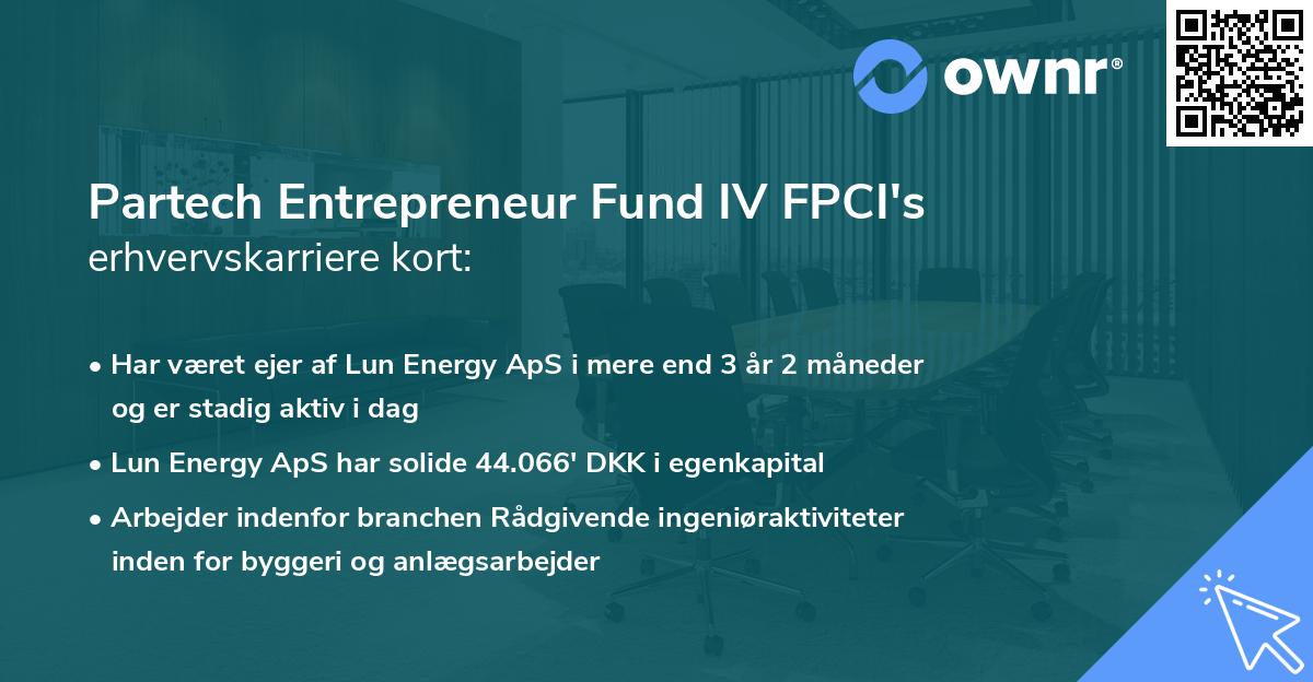 Partech Entrepreneur Fund IV FPCI's erhvervskarriere kort