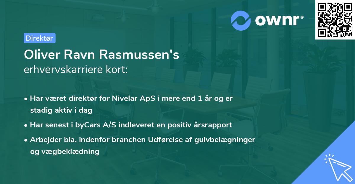 Oliver Ravn Rasmussen's erhvervskarriere kort