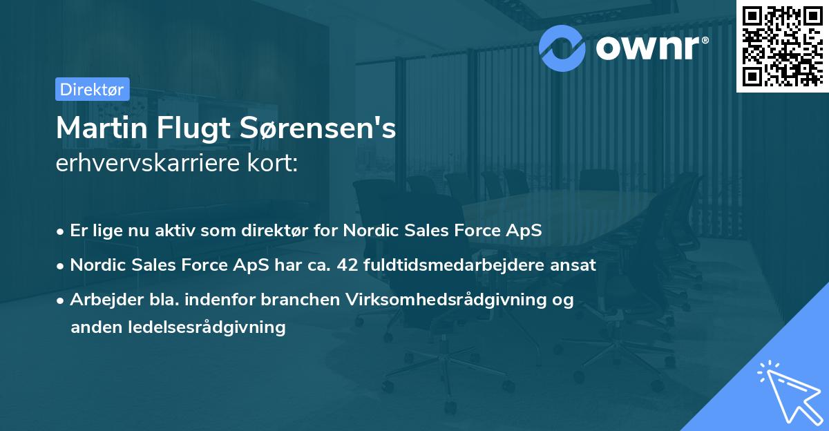 Martin Flugt Sørensen's erhvervskarriere kort