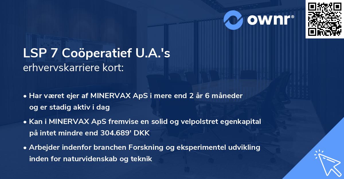 LSP 7 Coöperatief U.A.'s erhvervskarriere kort