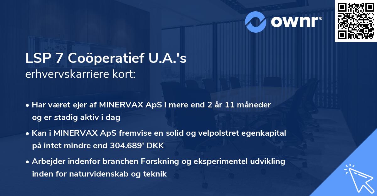 LSP 7 Coöperatief U.A.'s erhvervskarriere kort