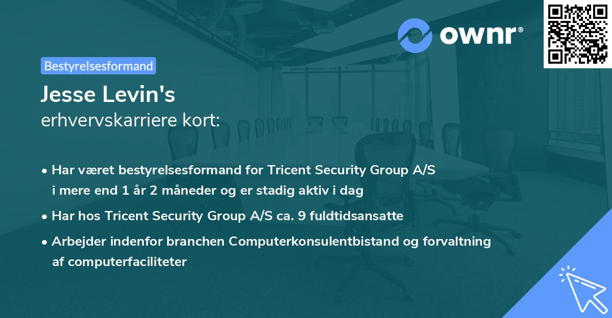 Jesse Levin's erhvervskarriere kort