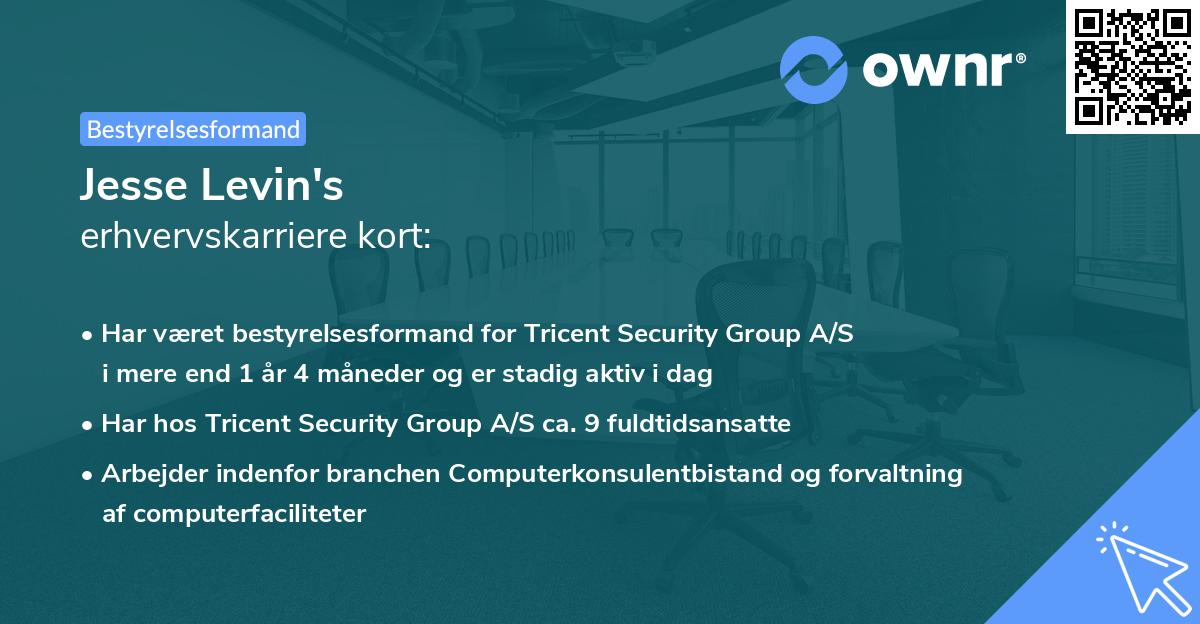 Jesse Levin's erhvervskarriere kort