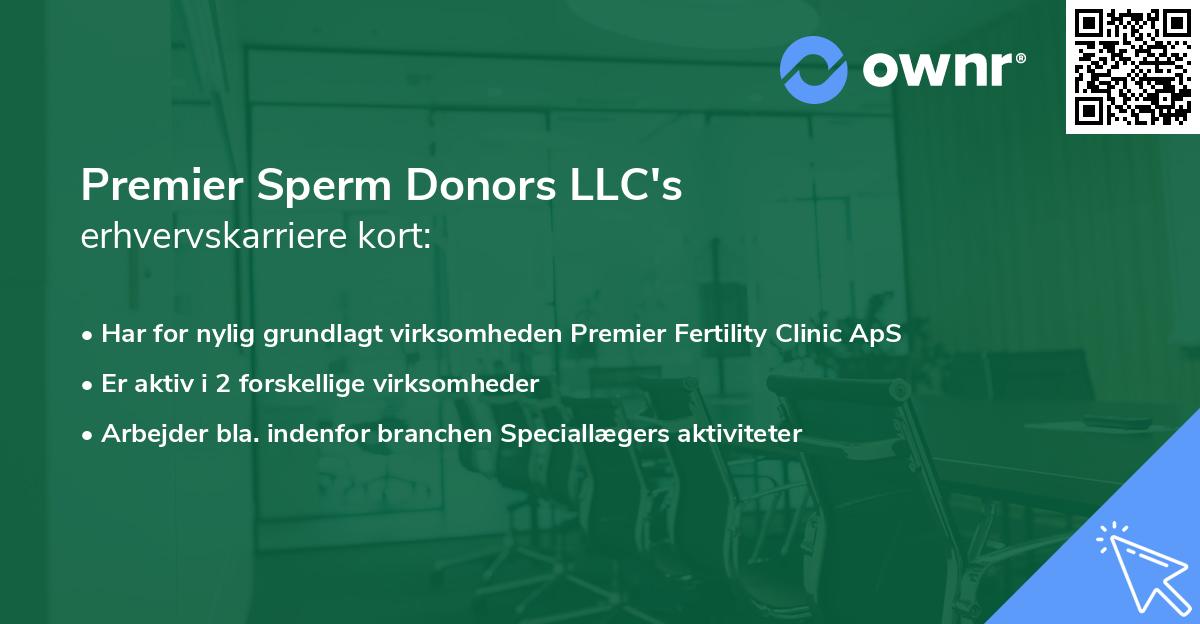 Premier Sperm Donors LLC's erhvervskarriere kort