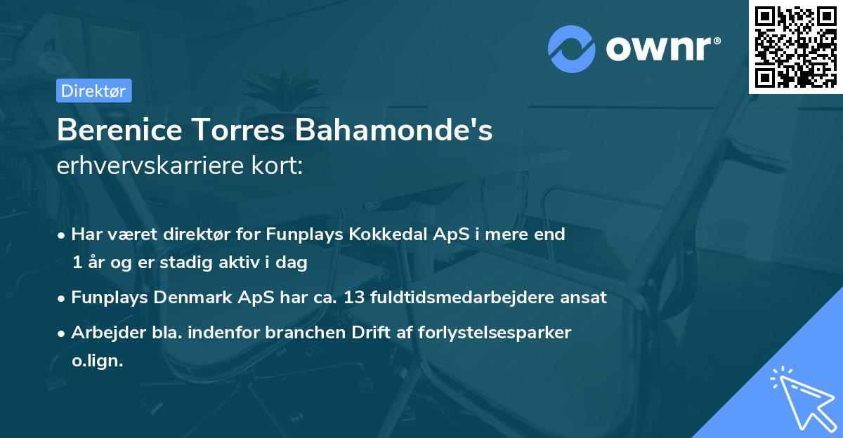 Berenice Torres Bahamonde's erhvervskarriere kort