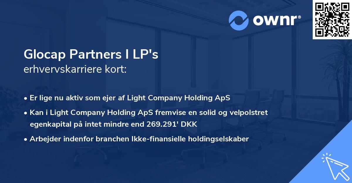 Glocap Partners I LP's erhvervskarriere kort