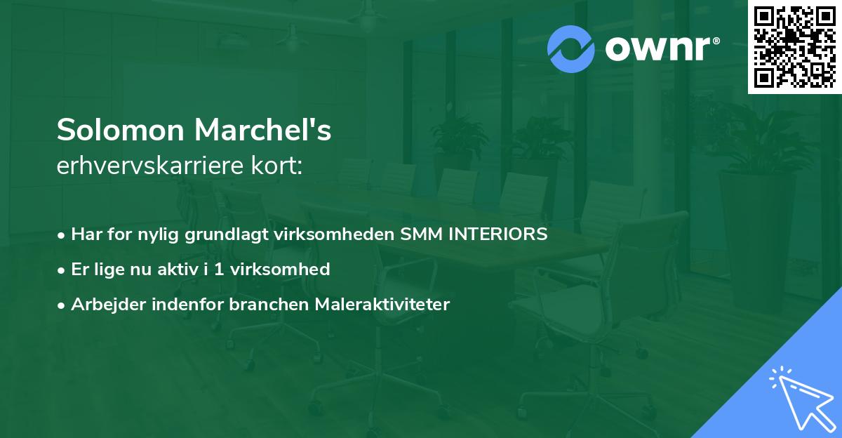 Solomon Marchel's erhvervskarriere kort