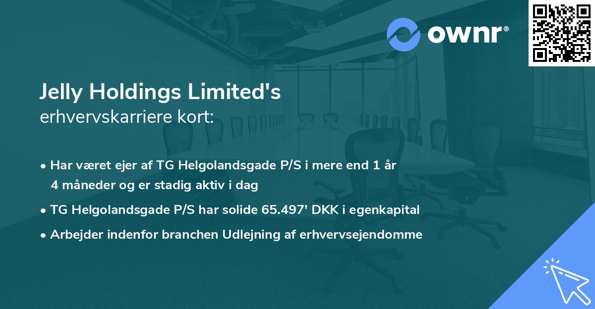 Jelly Holdings Limited's erhvervskarriere kort