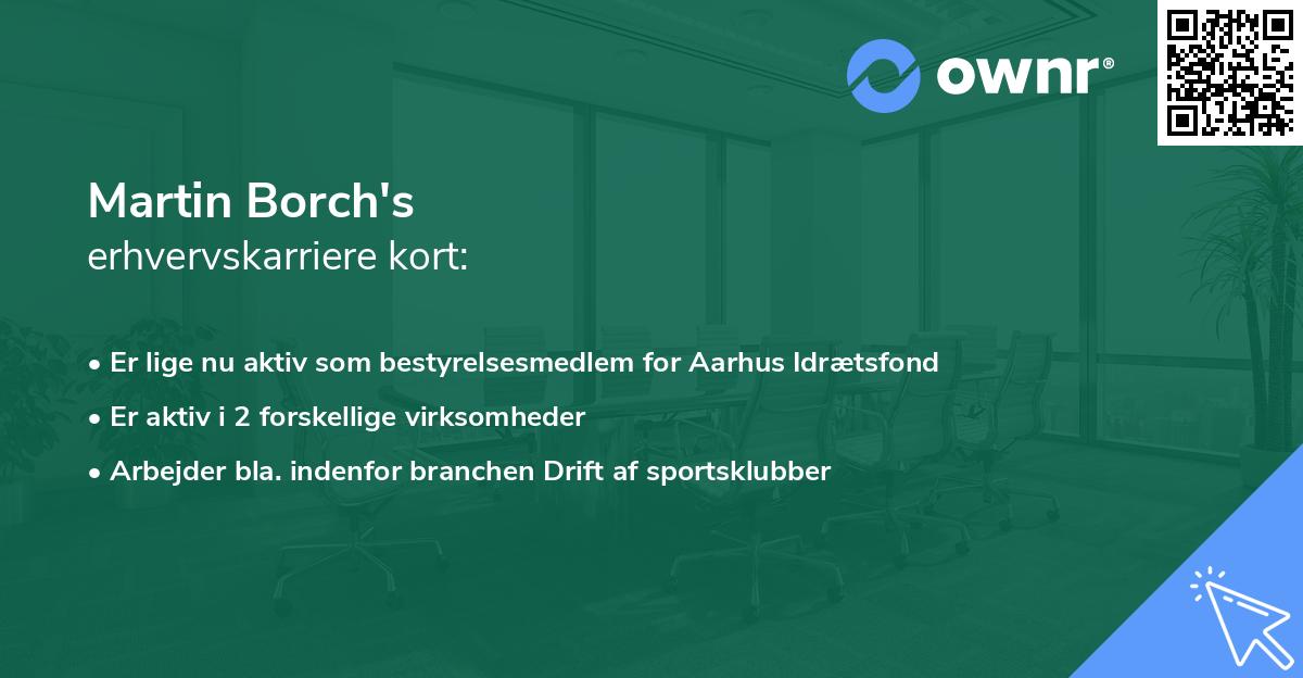 Martin Borch's erhvervskarriere kort