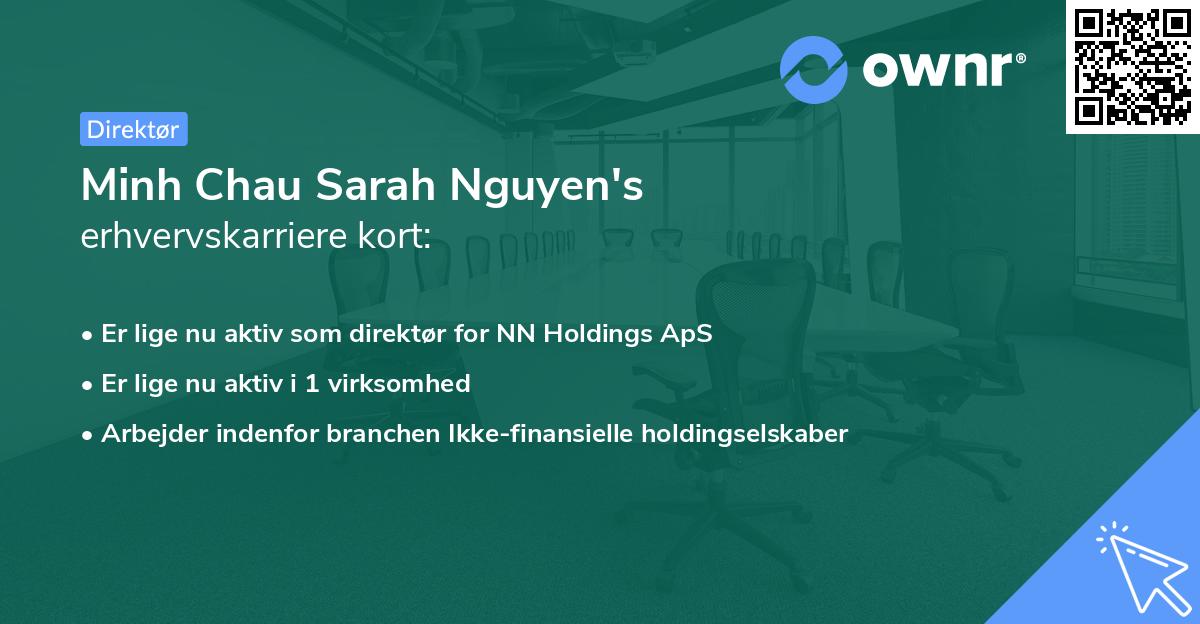 Minh Chau Sarah Nguyen's erhvervskarriere kort