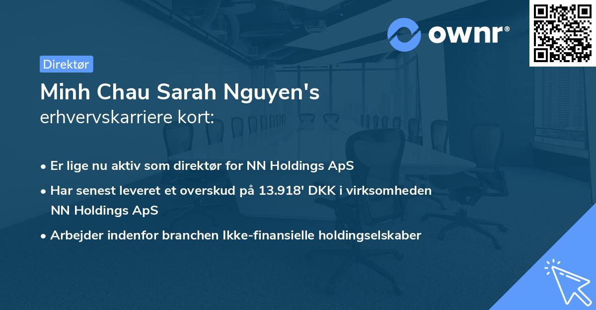 Minh Chau Sarah Nguyen's erhvervskarriere kort