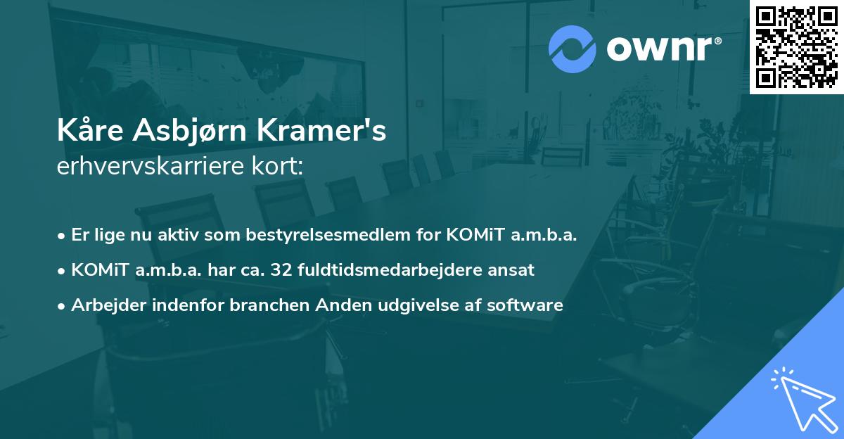 Kåre Asbjørn Kramer's erhvervskarriere kort