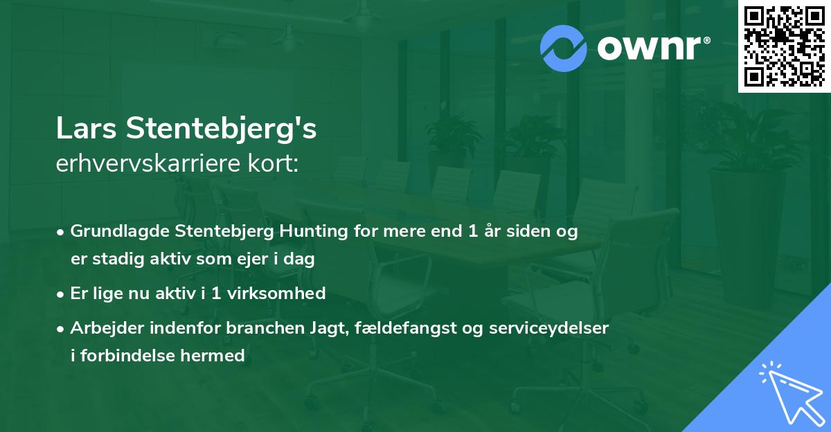 Lars Stentebjerg's erhvervskarriere kort