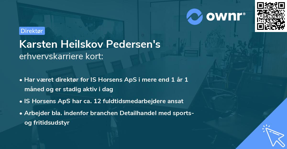 Karsten Heilskov Pedersen's erhvervskarriere kort