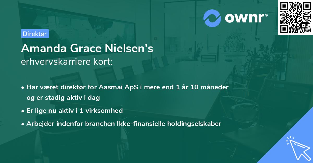 Amanda Grace Nielsen's erhvervskarriere kort