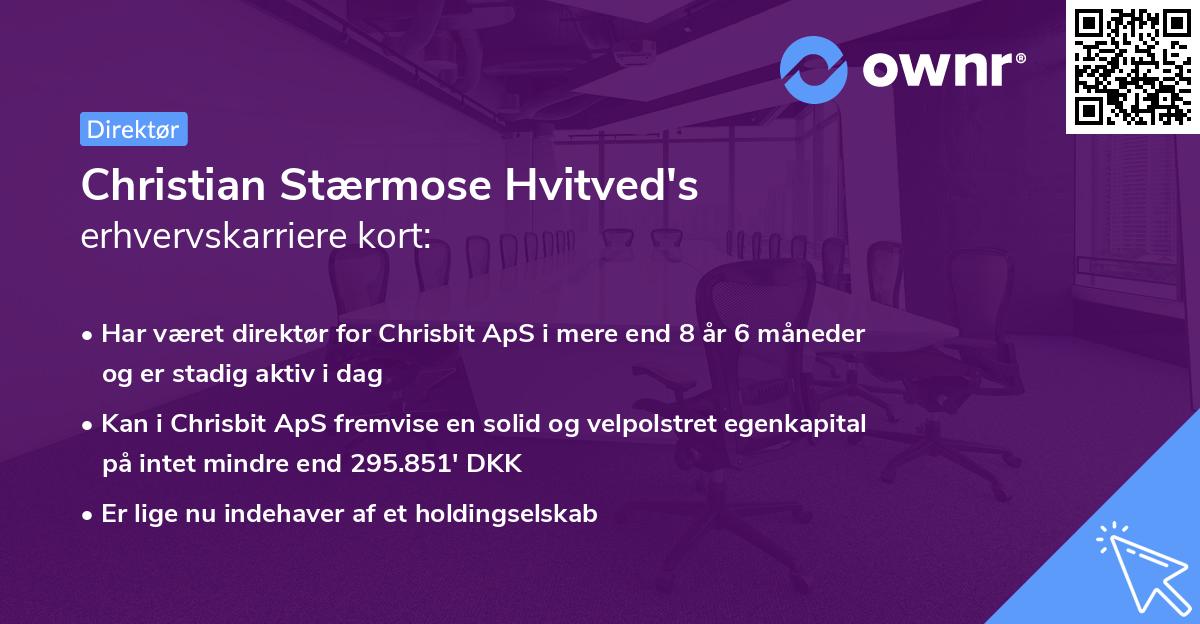 Christian Stærmose Hvitved's erhvervskarriere kort