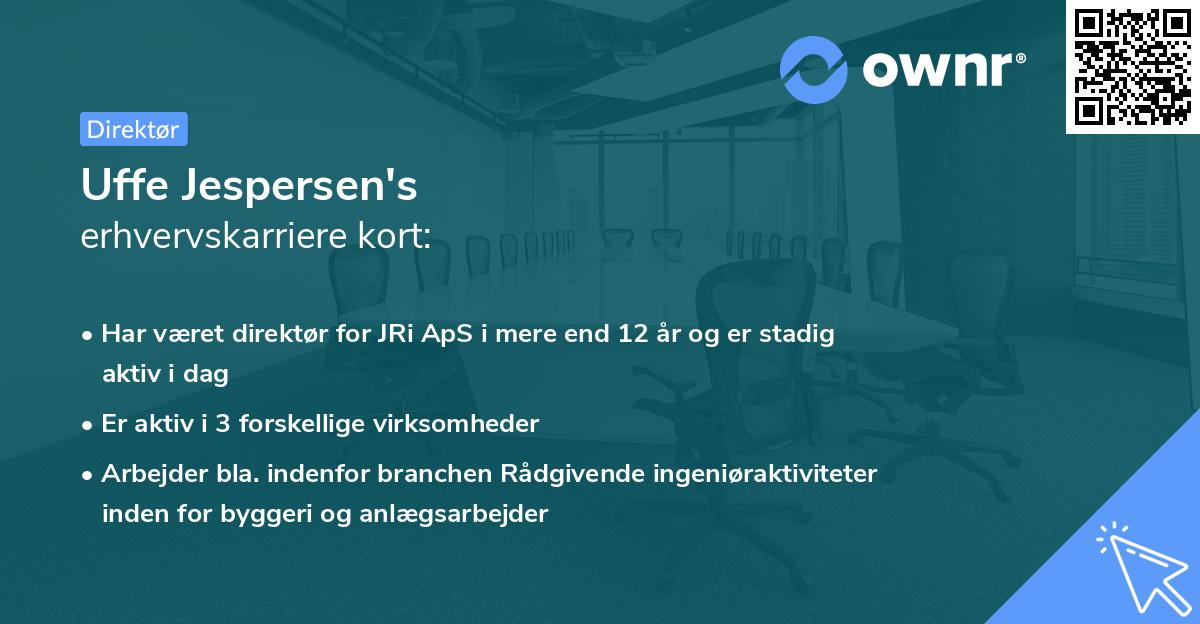 Uffe Jespersen's erhvervskarriere kort