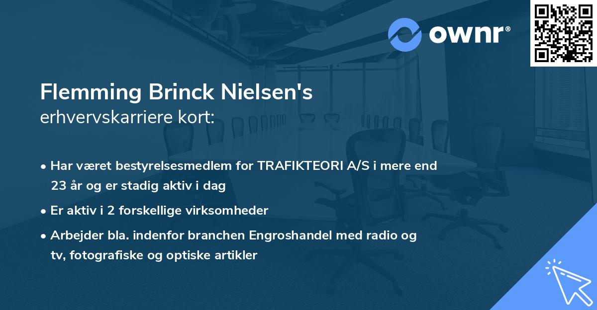 Flemming Brinck Nielsen's erhvervskarriere kort