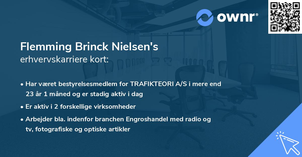 Flemming Brinck Nielsen's erhvervskarriere kort