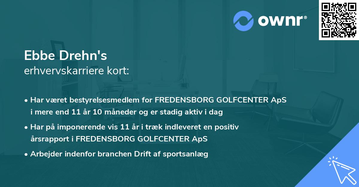 Ebbe Drehn's erhvervskarriere kort