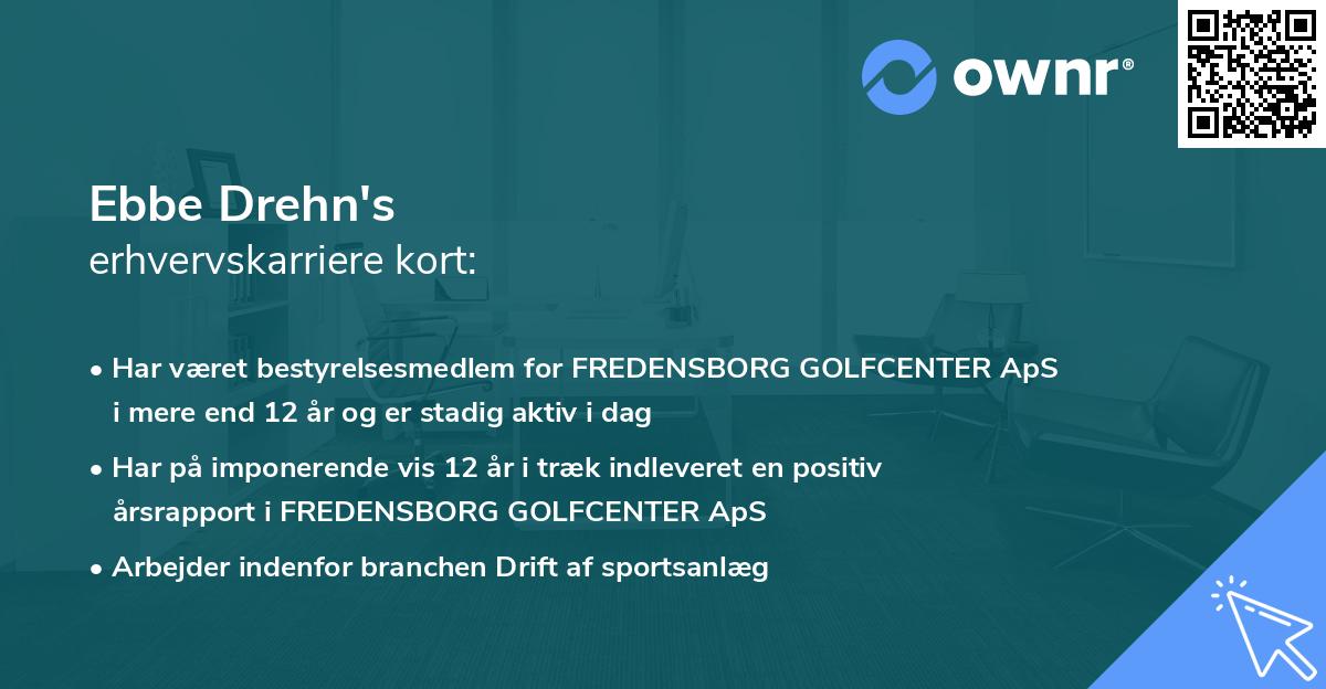 Ebbe Drehn's erhvervskarriere kort