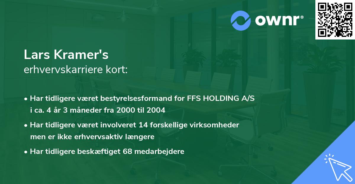 Lars Kramer's erhvervskarriere kort