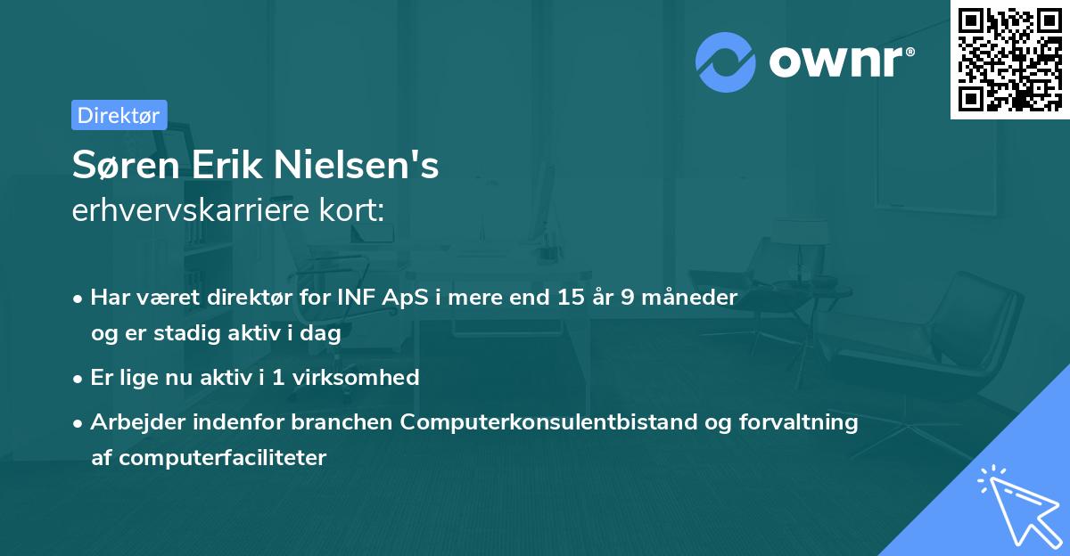 Søren Erik Nielsen's erhvervskarriere kort