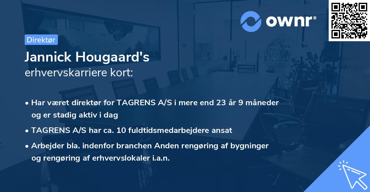 Jannick Hougaard's erhvervskarriere kort