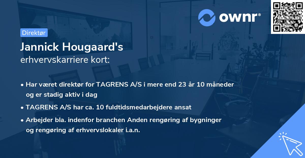 Jannick Hougaard's erhvervskarriere kort