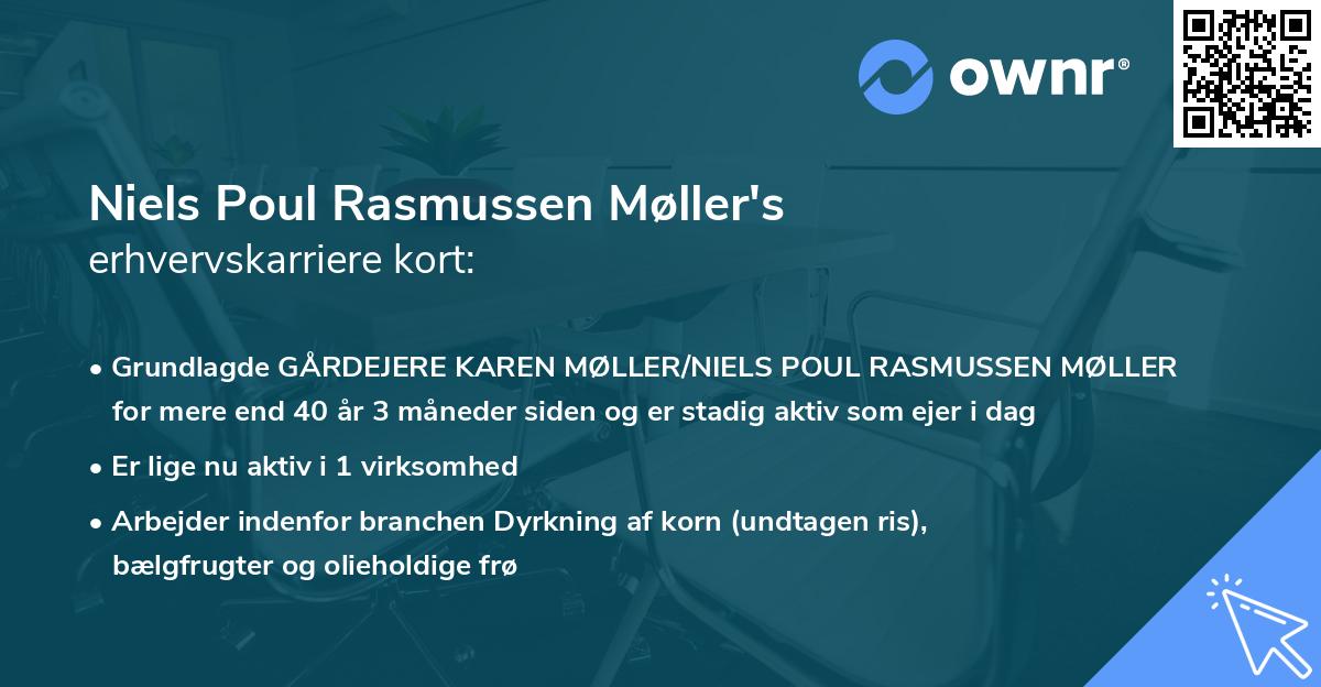 Niels Poul Rasmussen Møller's erhvervskarriere kort