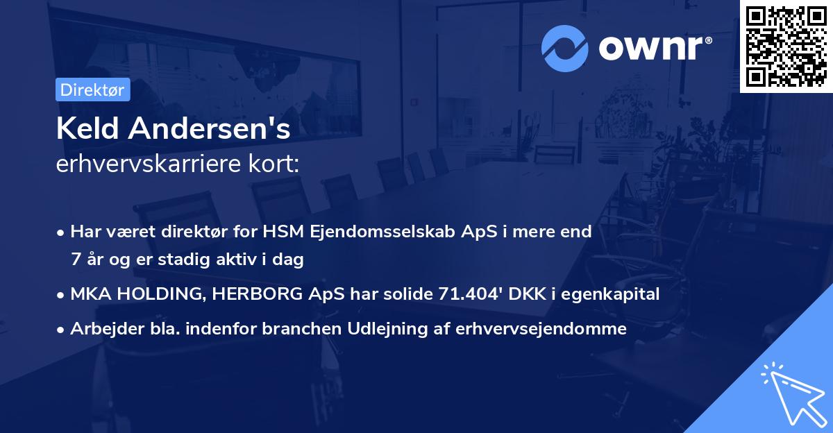 Keld Andersen's erhvervskarriere kort