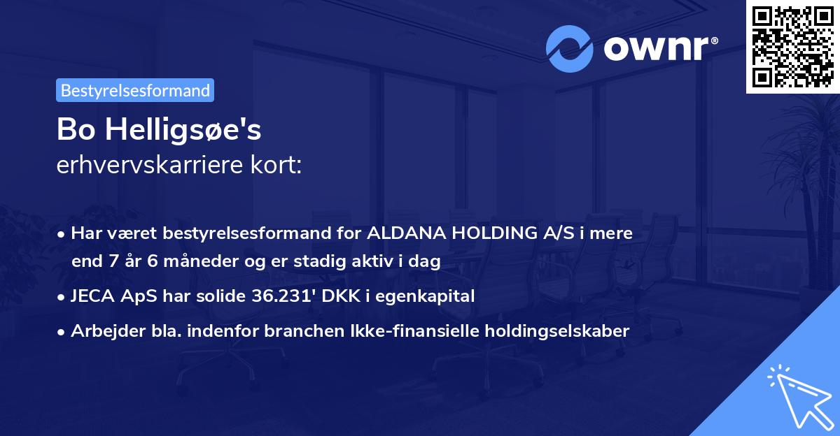 Bo Helligsøe's erhvervskarriere kort