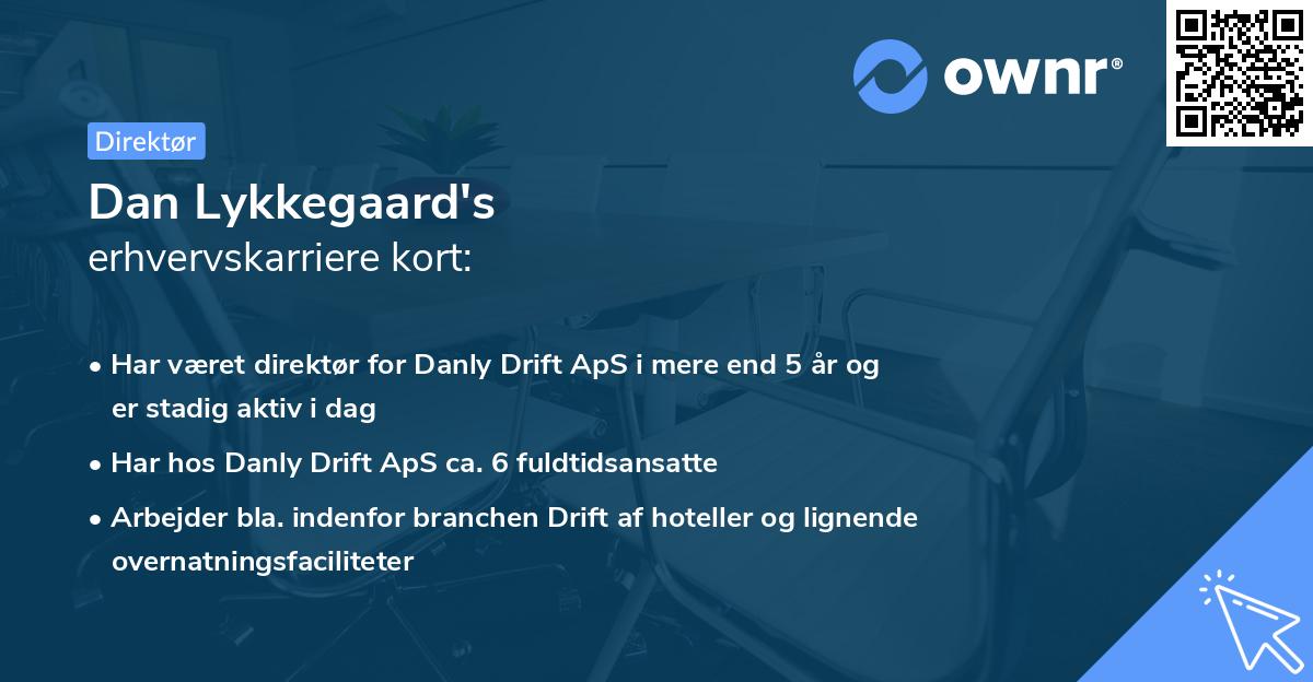 Dan Lykkegaard's erhvervskarriere kort