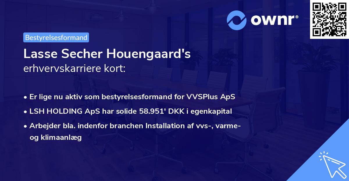 Lasse Secher Houengaard's erhvervskarriere kort