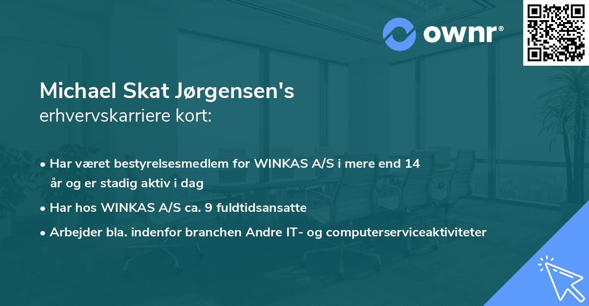 Michael Skat Jørgensen's erhvervskarriere kort