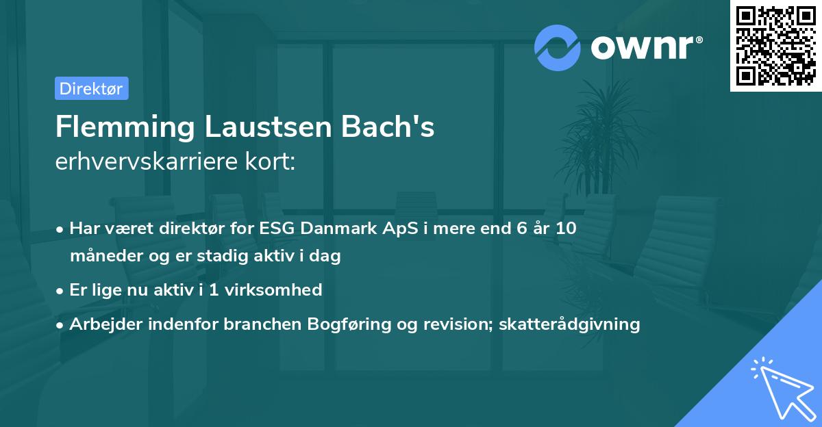 Flemming Laustsen Bach's erhvervskarriere kort