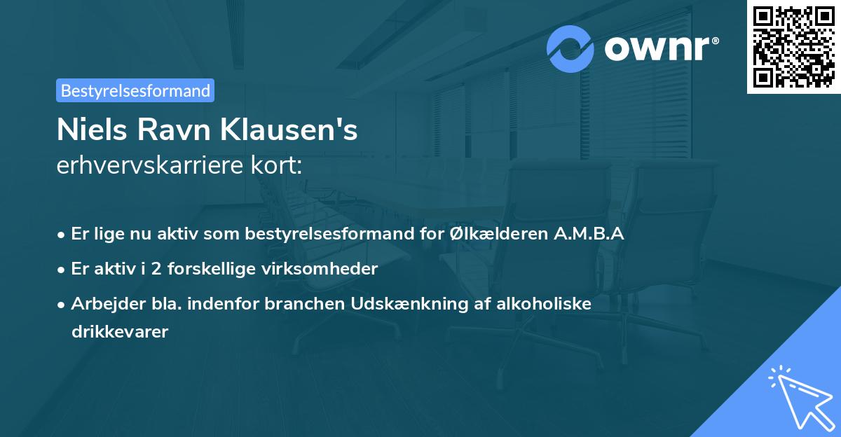 Niels Ravn Klausen's erhvervskarriere kort