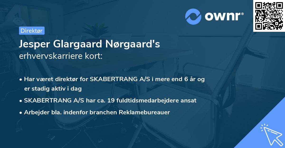 Jesper Glargaard Nørgaard's erhvervskarriere kort