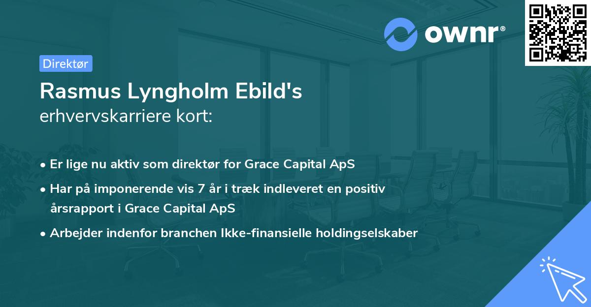 Rasmus Lyngholm Ebild's erhvervskarriere kort