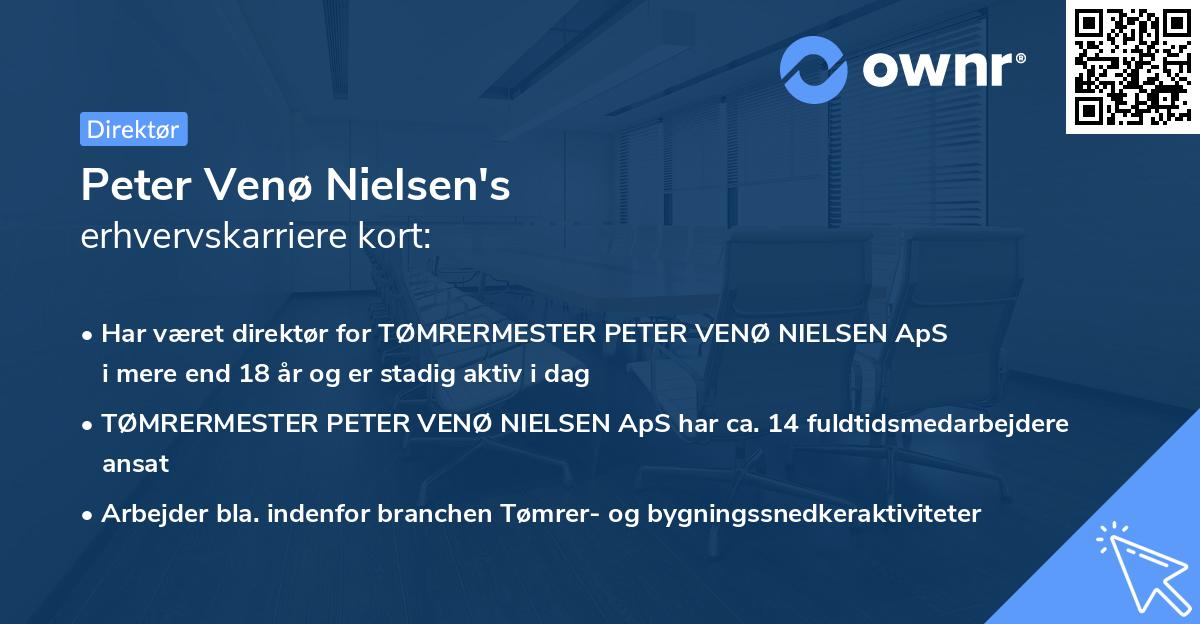 Peter Venø Nielsen's erhvervskarriere kort